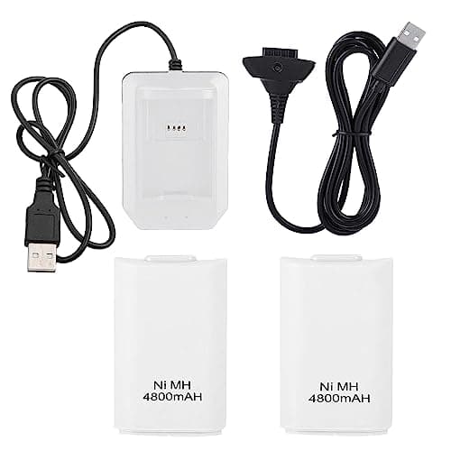 xbox 360 battery pack controller systems accessories batteries chargers fully charged hold charge charging light cable charger led controllers indication rechargeable replacement handle
