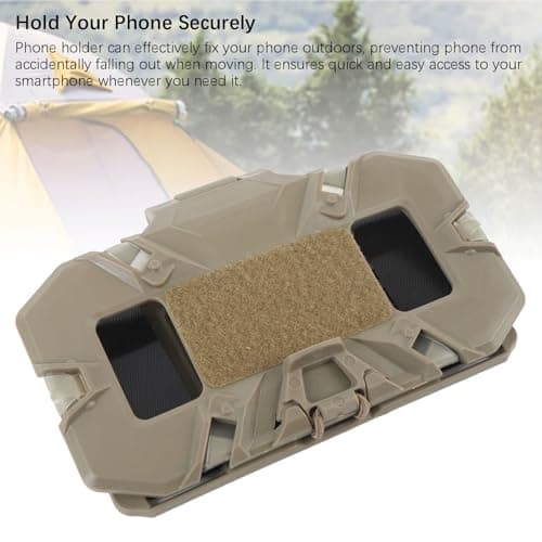 Sxhlseller Foldable Smartphone Holder for Navigation Dashboard, Portable Chest Mount for Workout, for Outdoor Phone for 4.7 to 6.7 Inch Screen Size (Khaki) — view 3