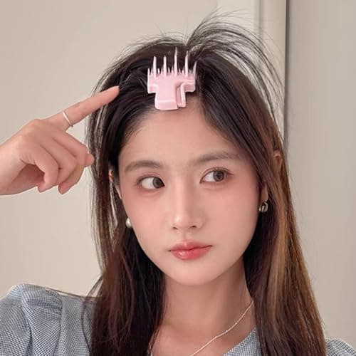 Root Volume Clips,Curly Hair Root Lifter Volume Bangs Clip | No Damage Bangs Lifter Tools for Short Thick Thin Curly Hairstyling Daily Travel Dating Party Wedding Vacation — view 6