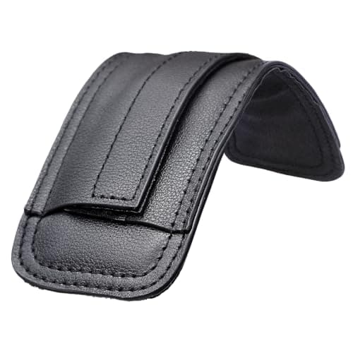 TIDING Full Grain Leather Shoulder Strap Pad Replacement Bag Straps Black