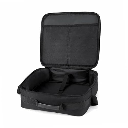 BaotyJie Projector Carrying Case Projector Storage Bag,Large Capacity Polyester Universal Sturdy Black Adjustable Strap Organizer Bag — view 2