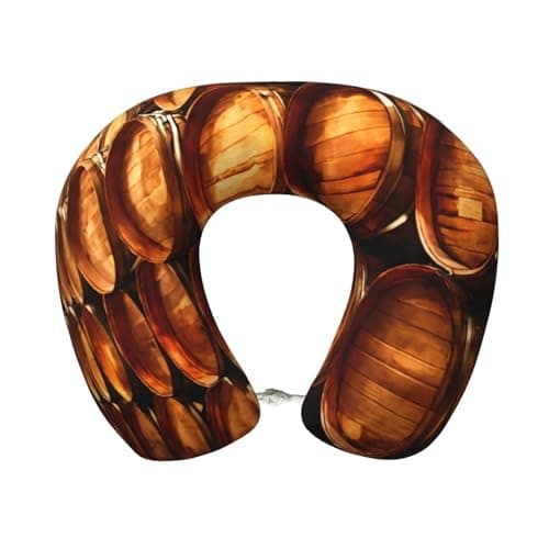 LIXLZH Wine Cork Print Lightweight Comfortable Breathable Polyester U-Shaped Neck Pillow Adults Pillow Rest