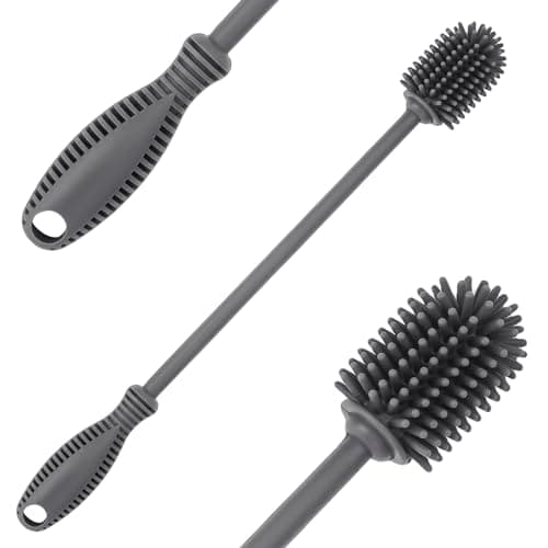 ddLUCK Silicone Bottle Brush for Cleaning, 31cm Water Bottle Cleaner(Qty 1)