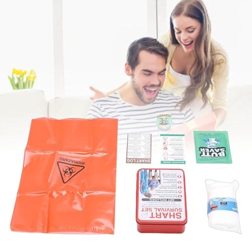 Solinder Funny Survival Set with Clever Accessories for Outdoor Fun - Iron Can Emergency Tool Kit, Perfect Gag Gift for Birthday and Holidays — view 5