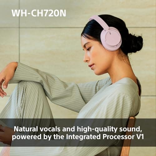 Sony WH-CH720N Noise Cancelling Wireless Bluetooth Headphones - Up to 35 hours battery life and Quick Charge - White — view 3
