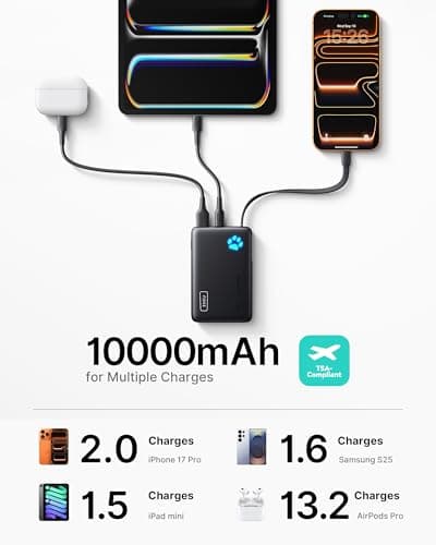 INIU Smaller 10000mAh Power Bank, 20W PD Fast Charging Portable Charger — view 6