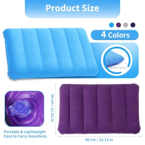 HOTUT 4 Pack Ultralight Inflatable Camping Pillows for Adults, Compressible — view 2