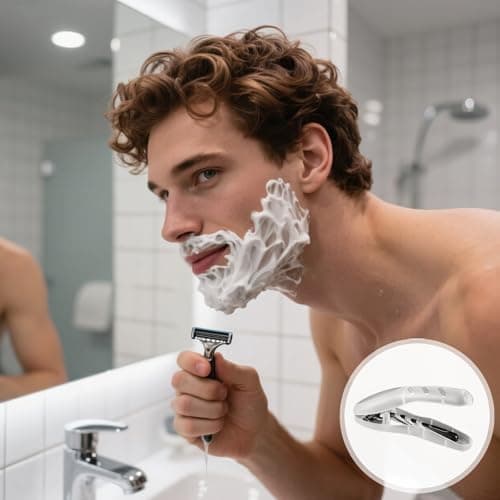 UEKPDM 2-Pack Transparent Travel Razor Case, Hard Plastic Waterproof Safety Cover for Men/Women, Portable Shaver Holder for Camping, Trips & Gym — view 3