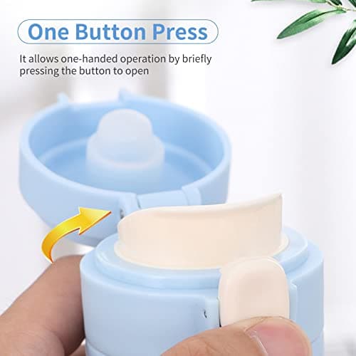 Vacuum Insulated Stainless Steel Water Bottle Leak Proof Portable with One Button Large Opening for Travel Outdoor Gym Fitness — view 3