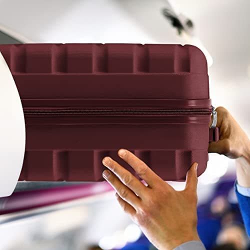 Flight Knight 56x45x25 EasyJet Cabin Bag, Jet2, British Airways Suitcase - Lightweight Small Durable 4-Wheel Cabin Case, Maximum Carry-On Size, ABS Hard Shell, 10kg Hand Luggage Bag- 56 x 45 x 25 — view 5