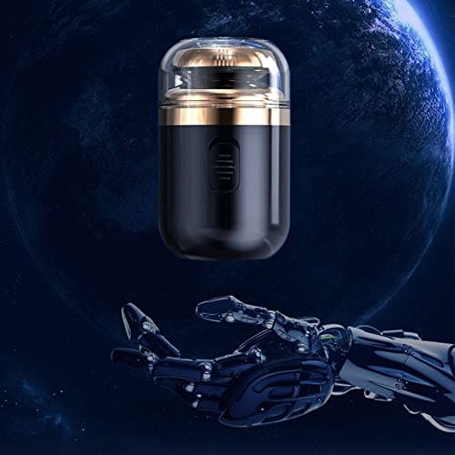 Portable Electric Shaver Pocket Size Washable Beard Nose Hair Trimmer Rechargeable Men for Home, Car, Travel Replacements — view 6