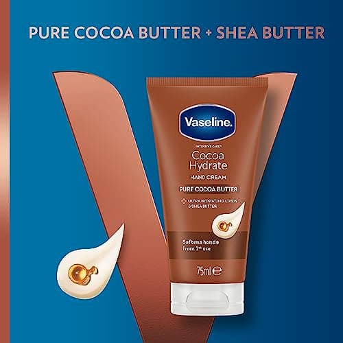 Vaseline Intensive Care Cocoa Hydrate moisturiser with ultra-hydrating lipids and shea butter Hand Cream for dry hands 75 ml — view 3