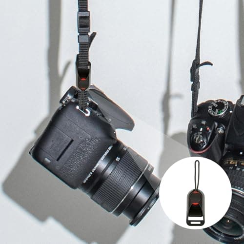Rumyve 4pcs Camera Strap Buckle,Quick Release Sturdy Shoulder Neck Strap Clip Adapter,Universal Connection Buckle Adapter for Cameras and Binoculars — view 4