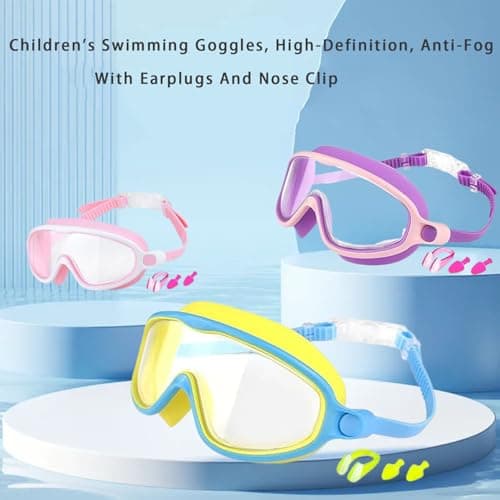 Splashyeyes Goggles, Blumi Baby Goggles, Waterproof And Anti-Fog Diving Mask, Wide View Swim Goggles For Children 3-14 (Purple, As Show, As Show) — view 5