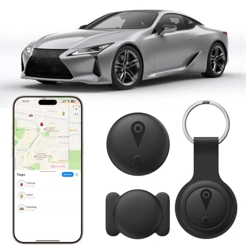 GPS Tracker for Vehicles, Mini Car Tracker Tag with App, No Monthly Fee