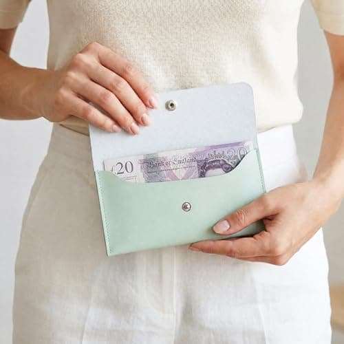 Geukmun Money Wallet- Reusable Travel Wallet for Travel and Budgeting, Money Pouch for Cash Gifts, Waterproof Budget Envelopes, Money Pouch Cash Holder (Green) — view 4