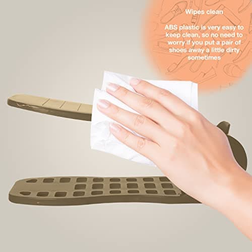 AQUARIUS Space Saver Standard Size Shoe Organisers (Brown) — view 3