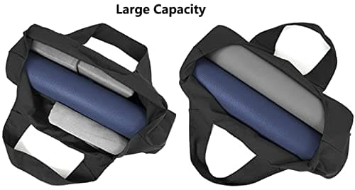 Extra Large Yoga Mat Bag Portable Carriers Bag with Big Open Pocket & Inner Zipper Pocket Women Men Large Capacity Tote Bag for Pilates Yoga Gym Sports Quality Canvas Yoga Bag Stores Mat/Accessories — view 6