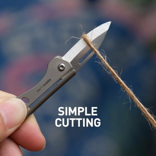 KEEPO LINK Mini Titanium Pocket Knife for Everyday Carry, OLK07 — view 2
