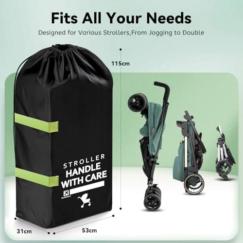 Pram Bag for Airplane: Large Capacity Stroller Bag, Baby Travel Essentials — view 4