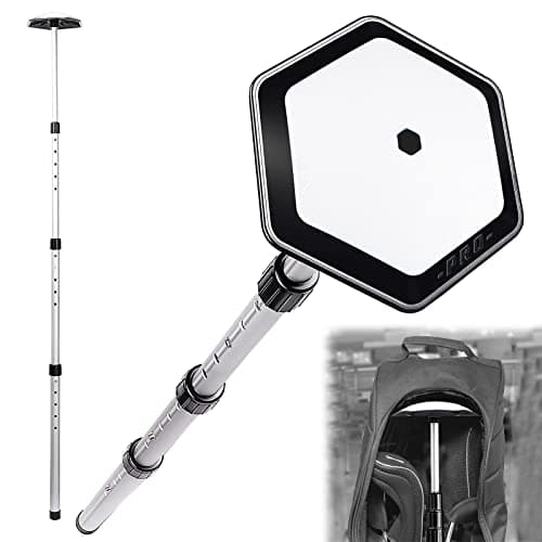 AMRTA Adjustable Golf Travel Bag Support Rod Golf Club Arm Stiff Alloy Rod for Golf Bag Adjustable 4 Telescoping Section, Golf Support Cover Stick Bag Protective Golf Bag Support Frame (White 20-53")