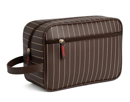 Stylish Men's Toiletry Bag Travel Overnight Wash Gym Bag for Travel and Gym (Brown)
