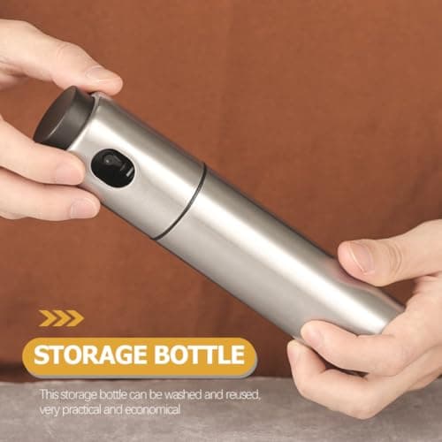 HAKIDZEL Refillable Sturdy Stainless Bitters Spray Steel Bottle for Design Lightweight Liquids Travel and Bar Supply Use — view 5