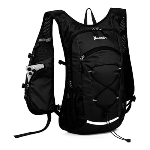 Asnewkit Ultra Lightweight Backpack, 18L Waterproof Hiking Rucksack Bag for Women Men Outdoor Camping, Work Bag, Black