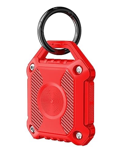 Compatible with Airtag Holder, IP68 Waterproof Air Tag Keyring, 360° Full Protection for Apple Airtag gps tracker devices Air Tag. Holder, TPU Airtags case for Keys, Bags, Luggage and Pet Collar
