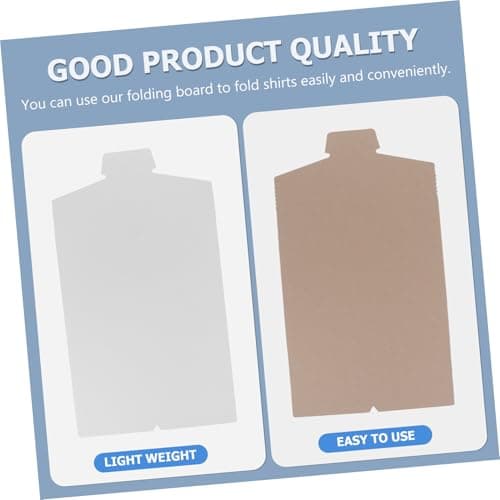 20 Pcs Shirt Cardboard Laundry Folding Board Cardboard Shirt Form Display Folding Storage Box Plastic Filler Plastic Storage Box T- Board Paper Folder — view 5