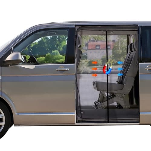 ZATOOTO Magnetic Mosquito Net for VW T5 T6 Sliding Door, Van Fly Screen