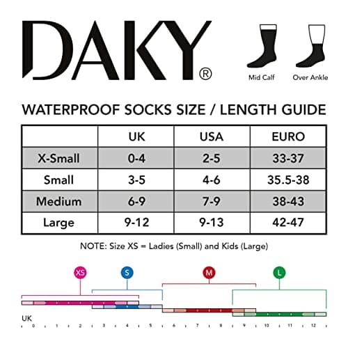 DAKY Waterproof Socks for Men Women - Warm Thick Ultimo Mid-Calf Waterproof Socks (UK, Alpha, L, Regular, Regular, Camo) — view 5