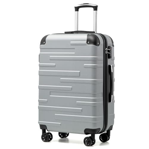 COOLIFE Medium Suitcase 24 inch, ABS Hardshell Luggage mit TSA Lock, 67 cm