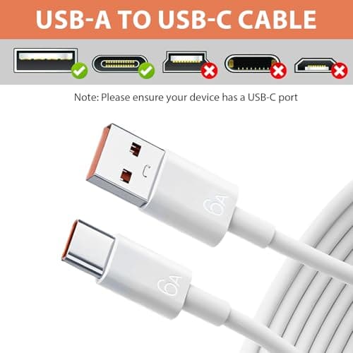 USB C Cable 5M Extra Long for Cameras Home Security Universal Compatibility — view 3
