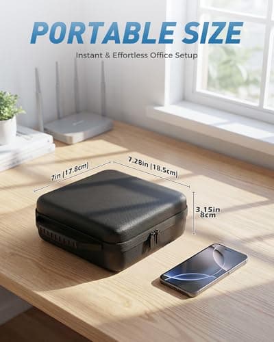 ProCase Hard Carrying Case for Glinet Travel Router -Black — view 6