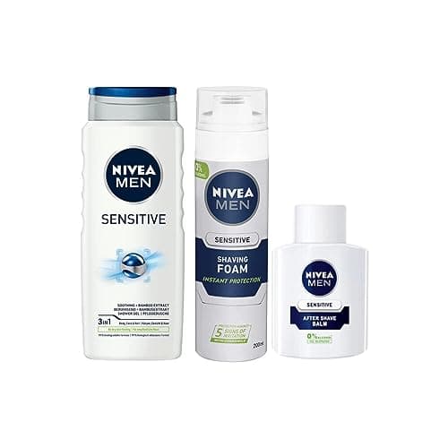 Nivea Men Smooth Shower & Shave Kit - Soothing 3 in 1 Shower gel 250ml, Shaving Foam 200ml, Post Shave Balm 100ml — view 3