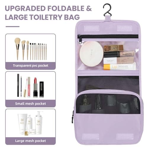 Prezon Packing Cubes for Suitcase 10 Set, Lightweight Luggage Packing Organizers Packing Cubes for Travel Accessories - Purple — view 5