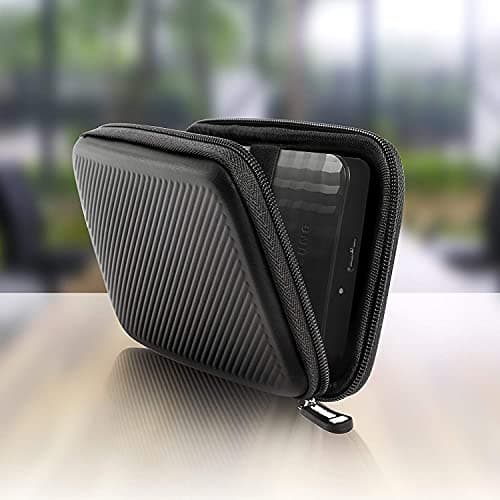 Duronic HDC2 BK Hard Drive Case EVA Portable Shockproof Travel Pouch, Black — view 6