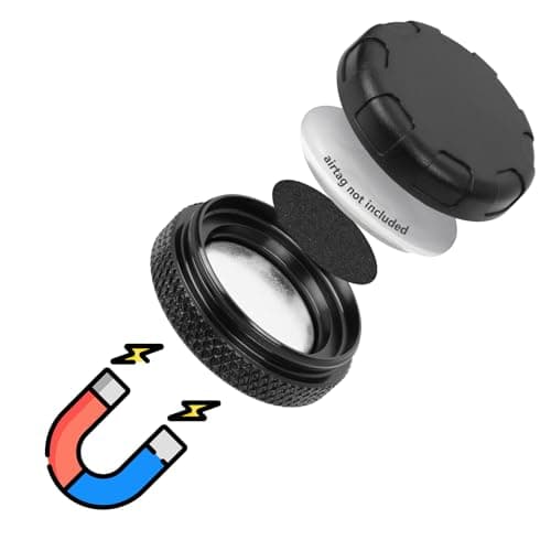 Ainiv Magnetic Bicycle Mount for AirTag, IPX6 Waterproof Holder for AirTag, Hidden Shockproof Holder Accessories Compatible with Apple Air Tag Device, for Bicycles, Motorcycles, Cars, Luggage
