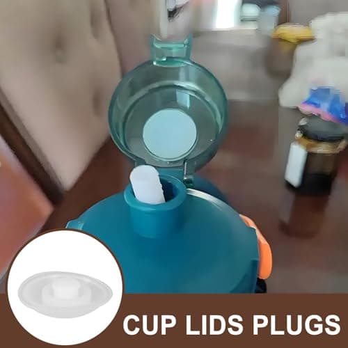 SAFIGLE 5pcs Plastic Water Bottle Cap Cover Leak Proof Spill Proof Stopper Plastic Replacement Lids Set for Travel Sports Fitness Outdoor Use — view 3
