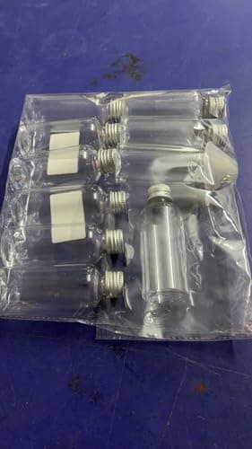 Kitnish Plastic Bottles 100ml with Silver Screw Caps, Reusable Bottles with Funnel, Parties & Wedding Favours (10PCS) — view 4