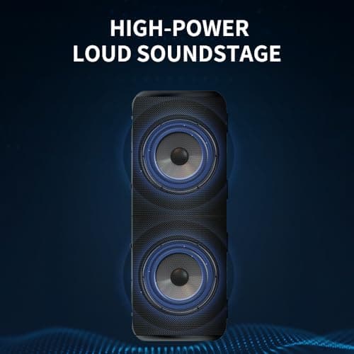 CYBORIS 2 in 1 Portable Splittable Bluetooth Speaker, Waterproof Split Wireless Speaker Bluetooth V5.3 with 20W Loud Stereo Sound, 24H Playtime, True Wireless Pairing for Home, Outdoor or Travel — view 6
