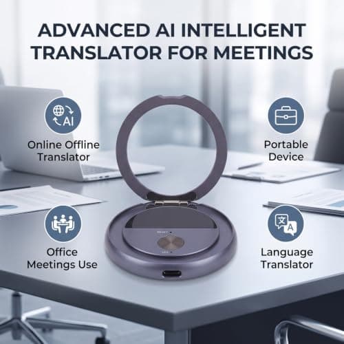Yanmis Portable AI Translator Device, Online Offline Real Time — view 4