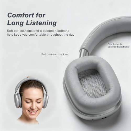 VoKinroad Wireless Over-Ear Headphones with Magnetic Earpads — view 6