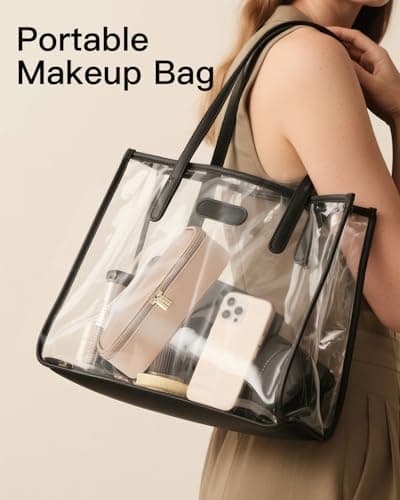 VLANDO Makeup Bag with Compartment,Cosmetic Bags for Women,Travel Essential — view 6
