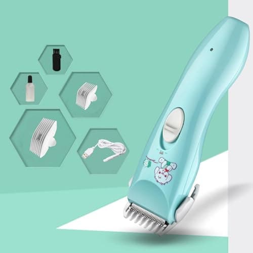 Baby Hair Clippers | Waterproof Kids Quiet Hair Trimmer | Silent Hair Clippers For Children | Hair Clippers For Kids | Rechargeable Hair Trimmer | Professional Waterproof Silent Trimmer For Toddler Ha — view 2