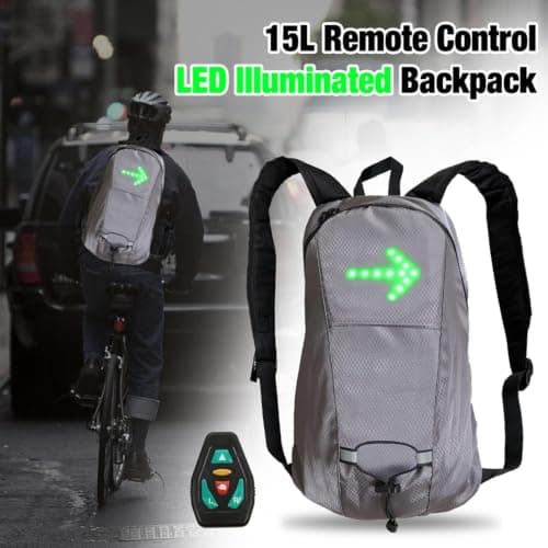 Jlobnyiun LED Illuminated Backpack | 4 LED Signals Remote Control Backpack — view 2