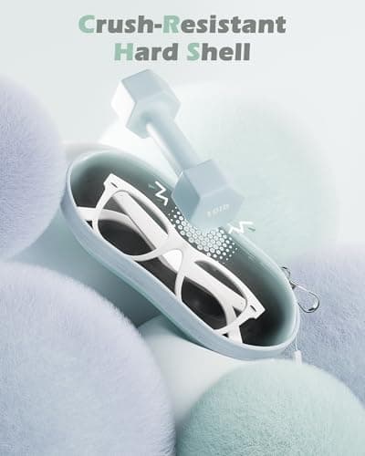 ProCase Sunglasses Case, Hard Shell Glasses Case for Men Women -Lightblue — view 3