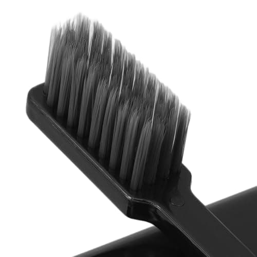 10pcs Black Portable Folding Toothbrush Pp Manual Toothbrush — view 3