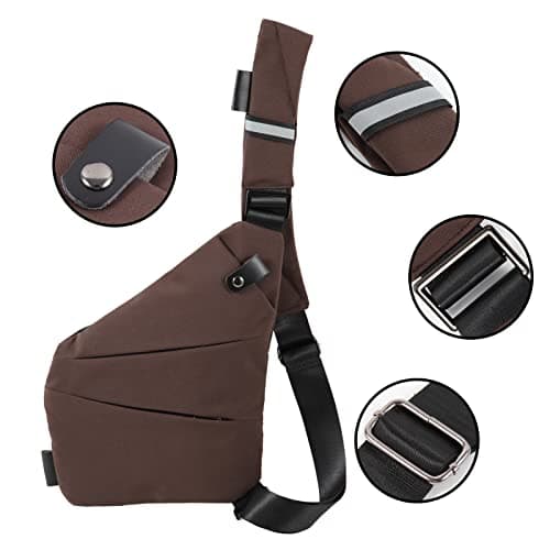 Ovecat Unisex Anti Theft Sash Sling Crossbody Bag — view 5